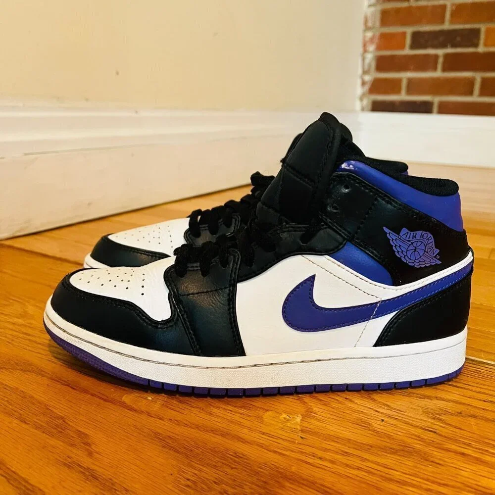 Air Jordan 1 Mid Purple Iris VNDS Sz 8.5 554724-095